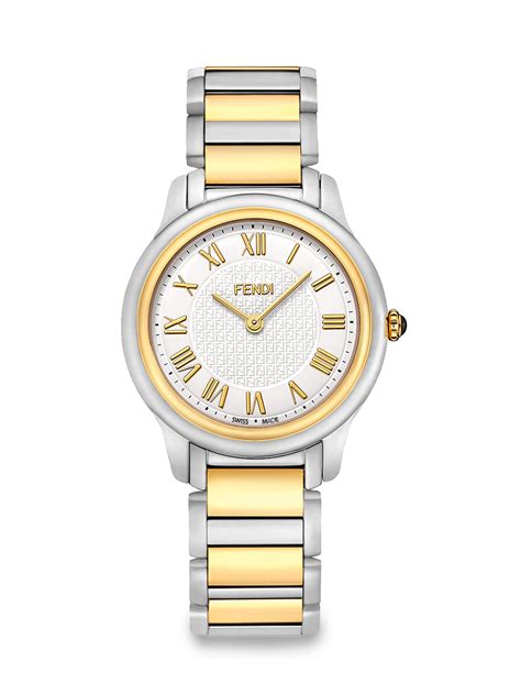 fendi women's medium classico gold-tone watch|Fendi bracelet watches.